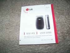 LG Hand Held Cell Phone UX145 User Guide