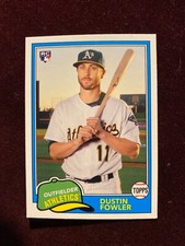 2018 Topps Archives #269 A’s Dustin Fowler Rookie Baseball Card