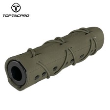 TOPTACPRO Tactical Suppressor Cover 7'' Laser Cut Muffler Protect Sleeve Airsoft