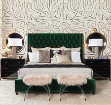 NEW Winged Chesterfield 5FT King Size Bedstead in Various Colours and Fabrics