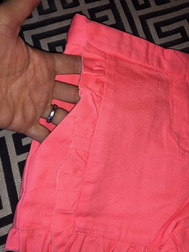 NWT, Crewcuts, Ruffled Neon Orange Shorts. Size 10. Amazingly Cute! - Picture 4 of 10