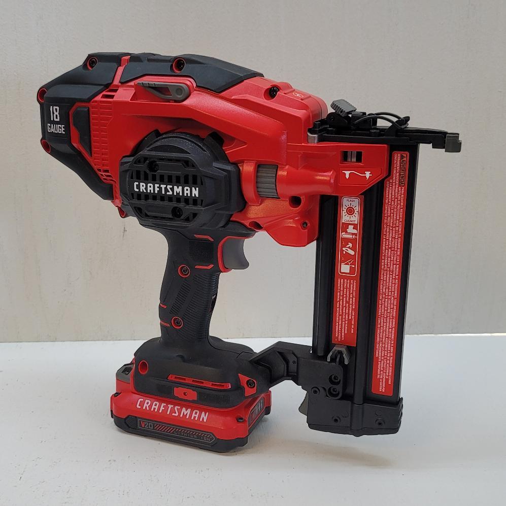 Craftsman V20 20V 18Gauge Cordless Brad Nailer w/ Battery and Charger
