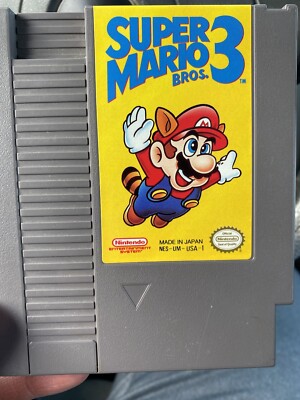 Vintage Super Mario Bros 3 Nintendo NES  1985 (Made In Japan) See Pictures