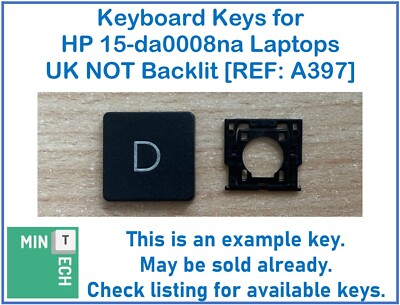 Tastatur Ersatz Tasten für HP 15-da0008na Laptops UK Layout NICHT Hintergrundbeleuchtung