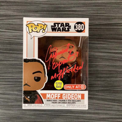 Funko POP! Star Wars: Moff Gideon (GiTD)(Target)(Signed/Giancarlo Esposito/JSA)