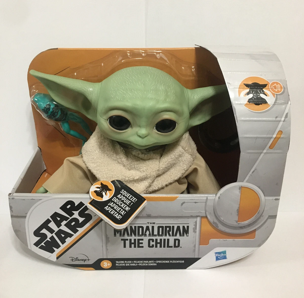 STAR WARS The Child Talking Plush Toy with Character Sounds and  Accessories, The Mandalorian Toy for Kids Ages 3 and Up, Green