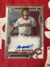 2021 Bowman Chrome Auto MARIEL BAUTISTA 1st Prospect #CPA-MB mint Reds