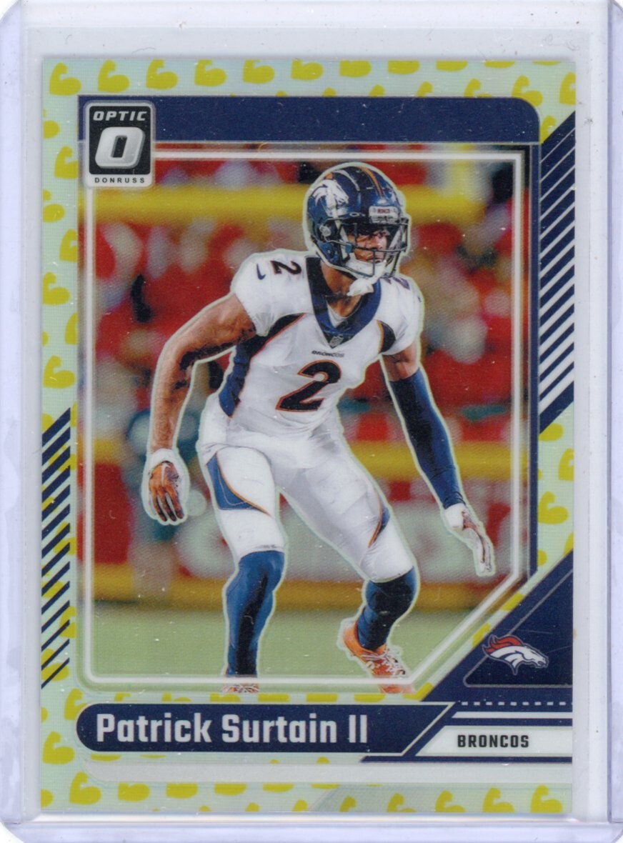 Patrick Surtain II 2024 Donruss Optic Flex Prizm /149 #62 Broncos