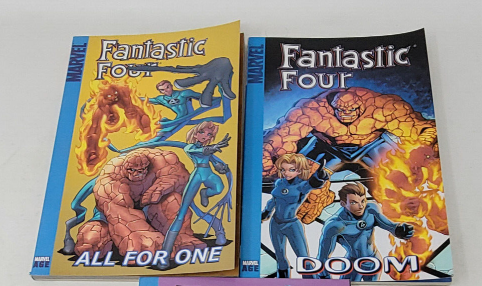 FANTASTIC FOUR VOL 1 2 ALL FOR ONE & DOOM ~~ MARVEL AGE TPB 2 BOOK