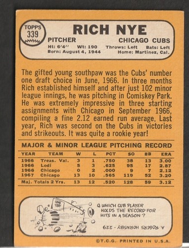 1968 Topps Baseball Cards Scegli una carta a scelta 295-660 EX X-MT 1/25 Set Break - Foto 83 di 490