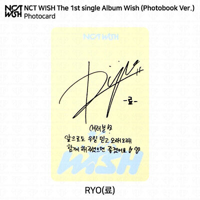 NCT WISH The 1st Single Album WISH Official Photocard NCT WISH The 1st Single Album WISH Official Photocard