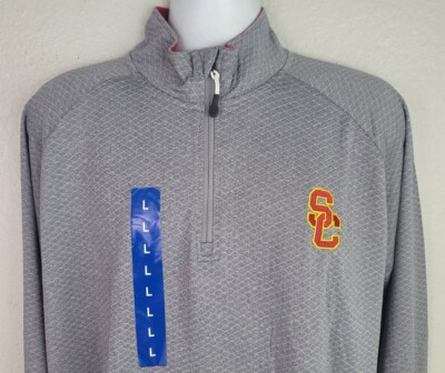Champion USC Trojans Half Zip Pullover Jacket Mens Multi Sizes