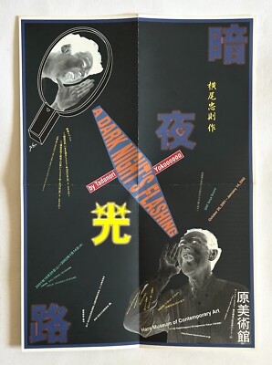 TADANORI YOKOO A DARK NIGHT'S FLASHING JAPAN ART EXHIBITION FLYER PAPER 2001 Z23