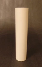 6" Smooth Flat White Paper Candle Cover Chandelier Lamp Socket, Candelabra #808T