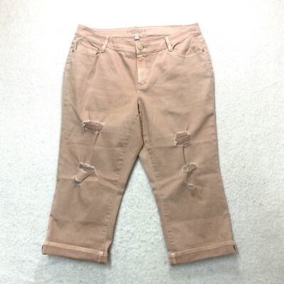 Boutique Brand Womens Plus Size 16W Dusty Rose Pink Skinny