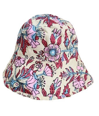 Hat Attack Printed Floral Bucket Hat In Pink 100% Cotton | eBay display picture 2