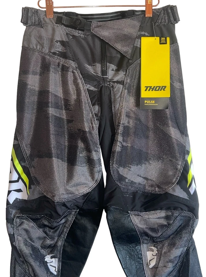 Pantalones de montar para hombre Thor Pulse camuflados Air Pant motocross todoterreno ATV negros talla 30 Foto 2 de 4