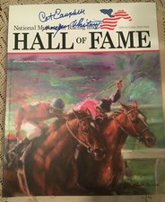 Horse Racing HOF signed 2018-2019 Induction Guide Marylou Whitney & Cot. Cambell