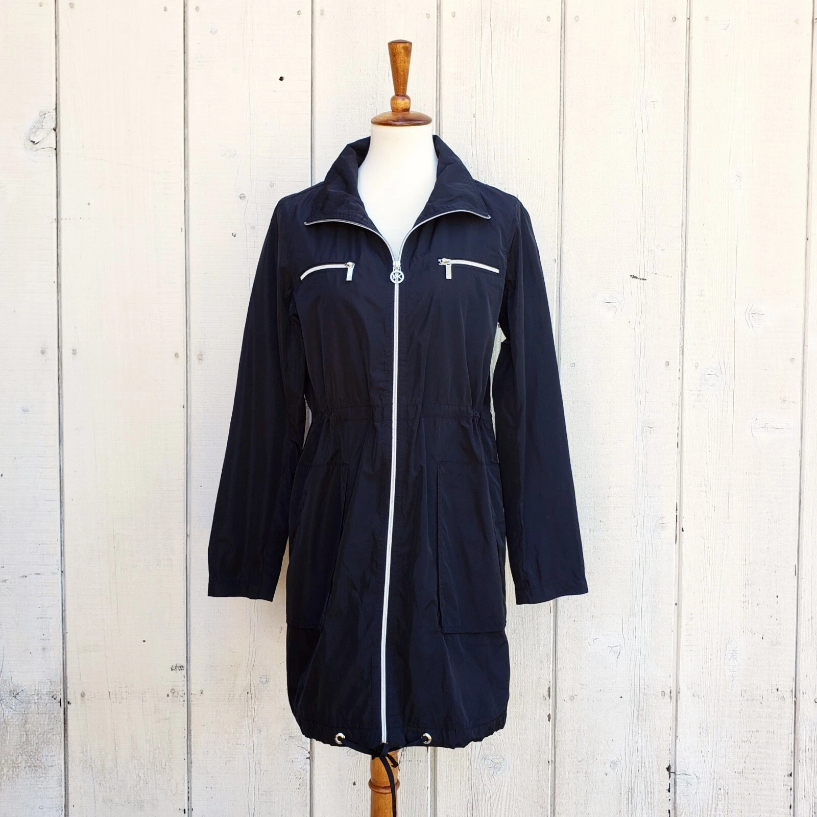 Giacca cappotto Michael Kors nero anorak taglia M