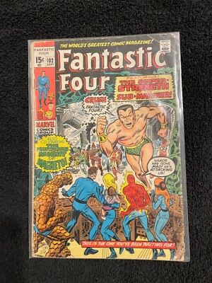 MARVEL COMICS Fantastic Four #102 Sept. 1970 LOW GRADE M223