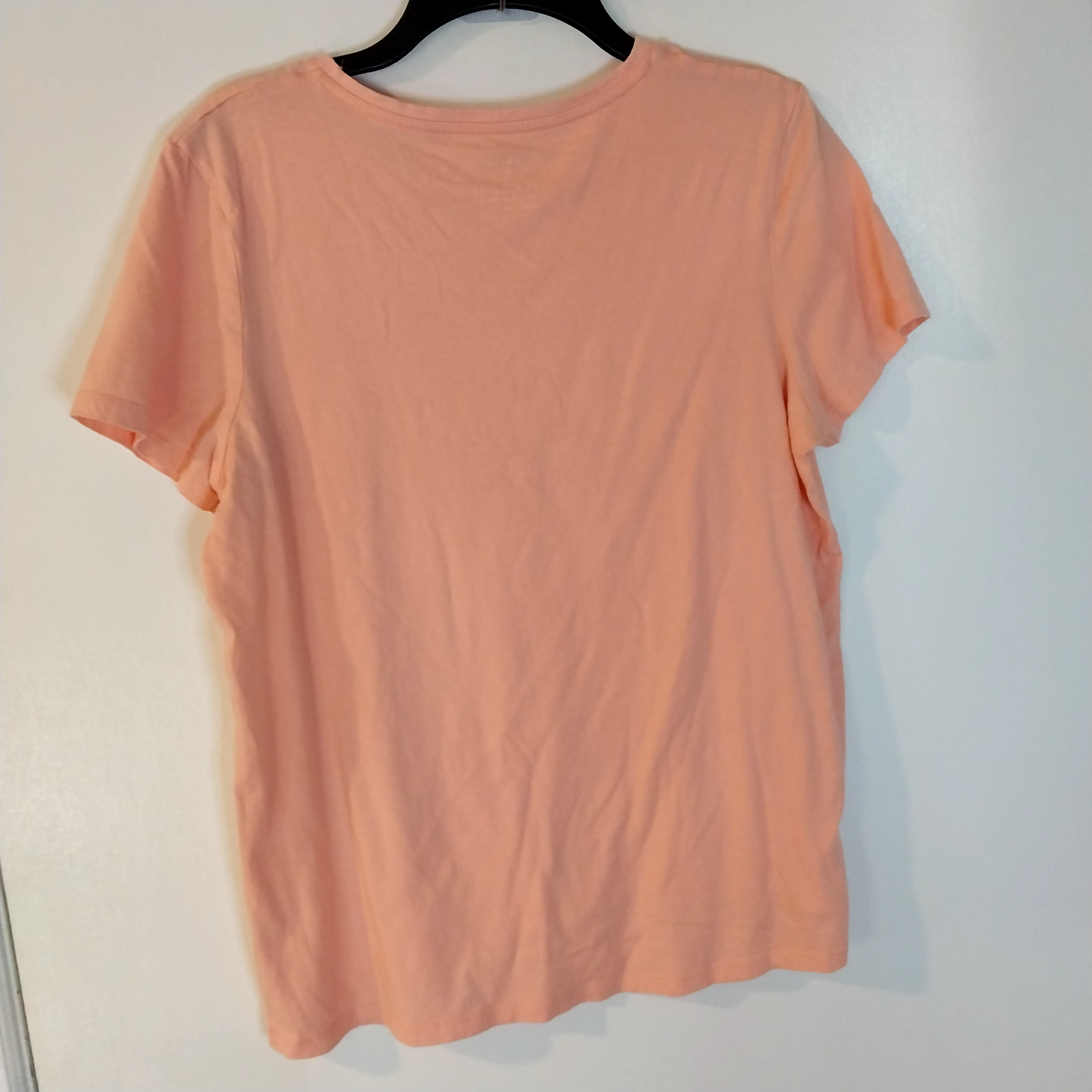 T shirt donna Primark dettagli pesca taglia L maglia stampa Peachy Keen #3134