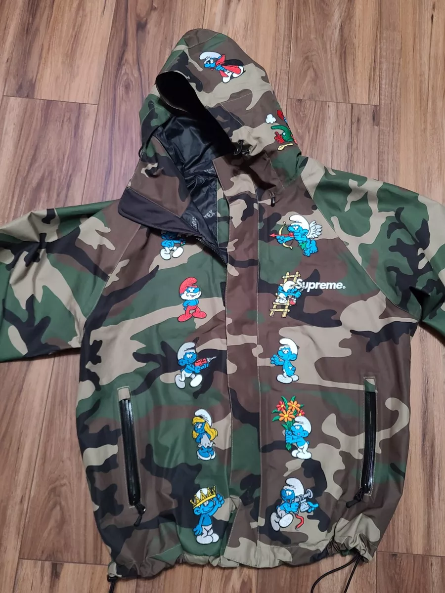 レオパードフラワーブラック 【希少】supreme smurfs gore tex shell