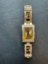 Guess Gold Tone Stainless Steel  Watch G85457L With Bag Shaped Box & Xtra Link