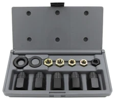 Lang 12pc Wheel Stud Installer Kit 1/2" w M12 M14 Dies 802 USA