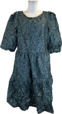 VILA CLOTHES Women’s SZ EU 40 US 8 Vijaga 3/4 Sl Dress Pine Grove NWT