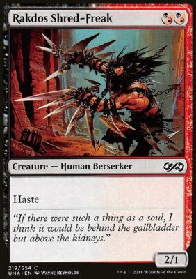 Magic the Gathering MTG Rakdos Shred-Freak (219) Ultimate Masters   LP