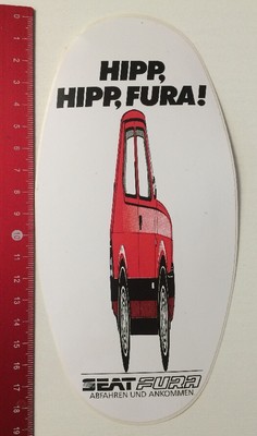 Aufkleber/Sticker: Hipp Hipp Fura - Seat Fura Abfahren Und Ankommen (280416141)