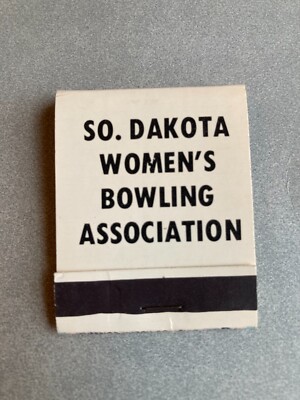 Vintage Matchbook:  South Dakota Women's Bowling Association - 20 Strike Full
