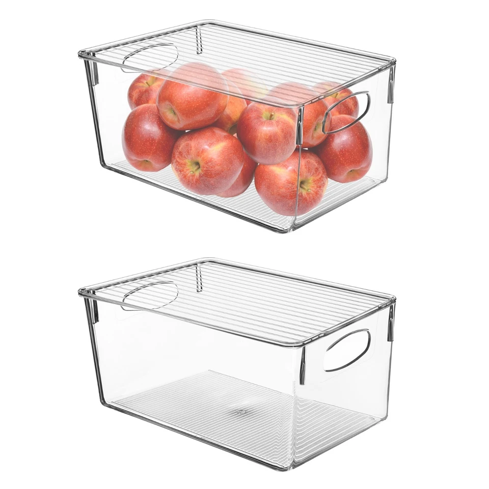 Sorbus Clear Plastic Storage Bins with Lid- Organizer Box Containers for Kitchen - Imagem 2 de 4