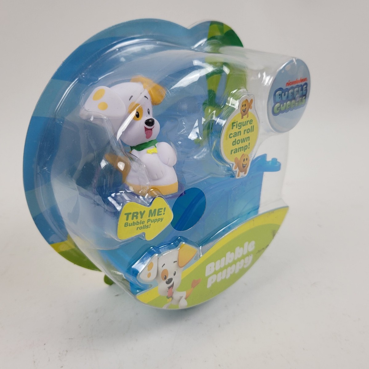 Nick Jr Bubble Guppies Roll n Go Rolling Puppy Dog Figure Lightly