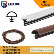 Wooden Door Seals Sealing Strips Rubber Frame Protect Gasket Draught Excluder