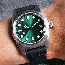 Tandorio 38mm PT5000 NH35 Automatic Men Watch Green Sunburst Dial Sapphire Glass