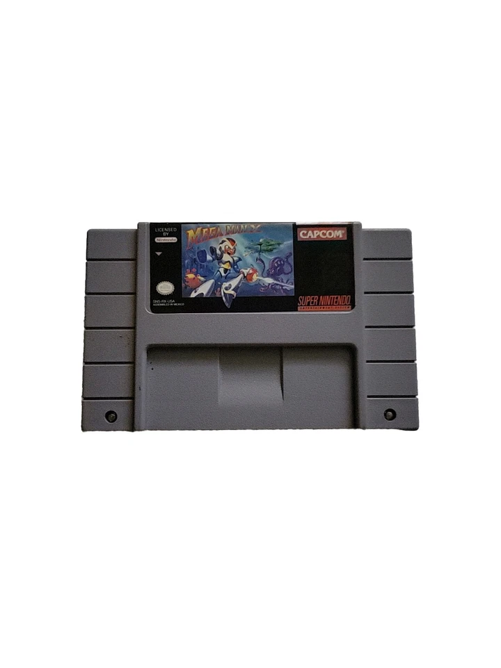 Mega Man X1 Super Nintendo SNES Game Cartridge, Manual & Inserts Authentic - Image 2 of 3
