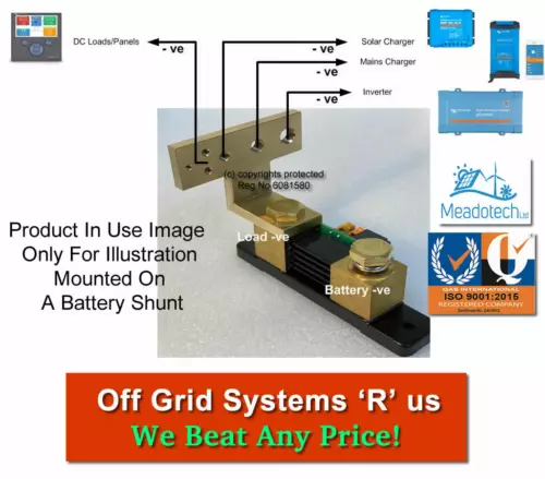 DC Bus Bar passt auf Victron BMV-700 Batterie Monitor Shunt