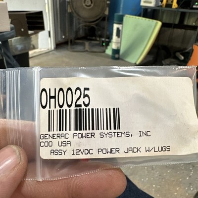 New Generac Assy 12VDC Power Jack W/Lugs Part# 0H0025 GENERATOR