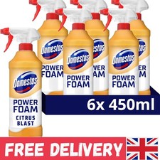 Power Foam Citrus Blast Cleaner 450ml x 6 - Bleach-Free Germ Elimination 12.96 per litre