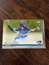 2019 Topps Chrome Rookie Autograph Reese McGuire RC #RA-RM Blue Jays Auto