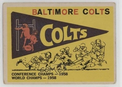 1959 Topps Baltimore Colts Team #68 15wb