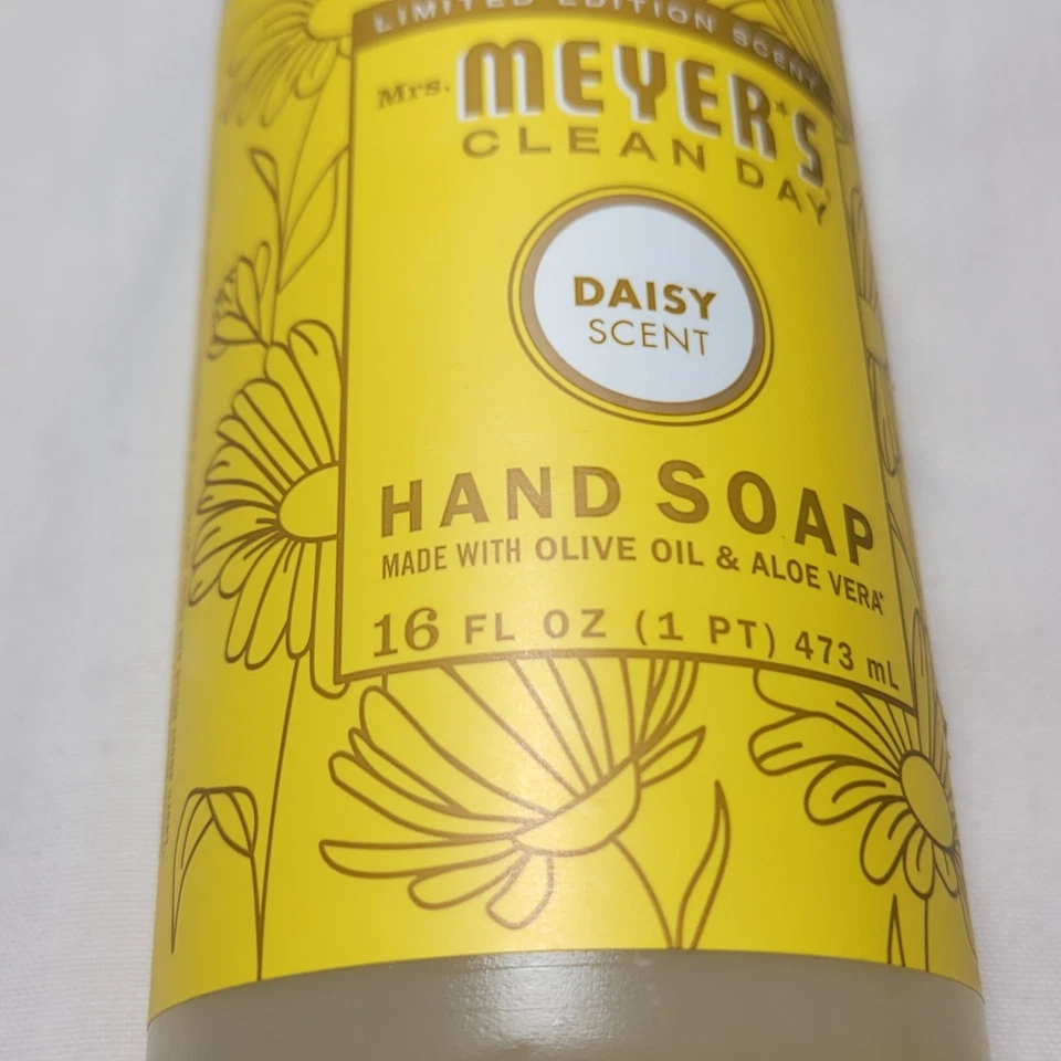 Jabón de manos Mrs. Meyer's Clean Day con aroma a margarita edición limitada 16 fl oz (tamaño difícil de encontrar) Foto 3 de 4