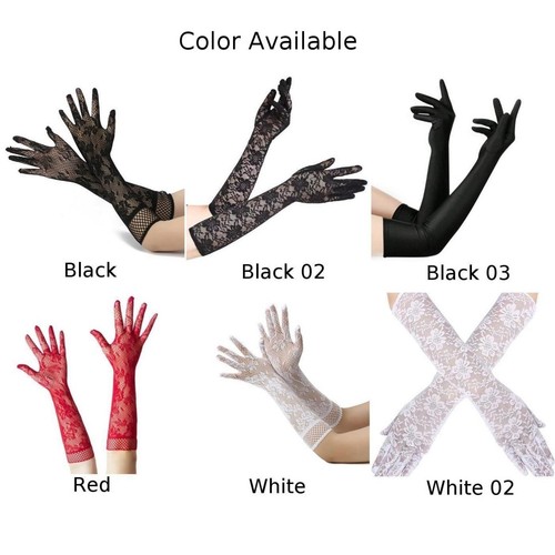 Elegant Fishnet Lace Gloves with Comfortable Fit for Special Occasions - Picture 8 of 23