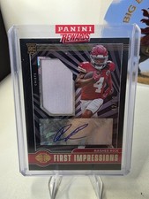2023 Panini Illusions First Impressions Auto FOTL Black Ice Rashee Rice /50 RC