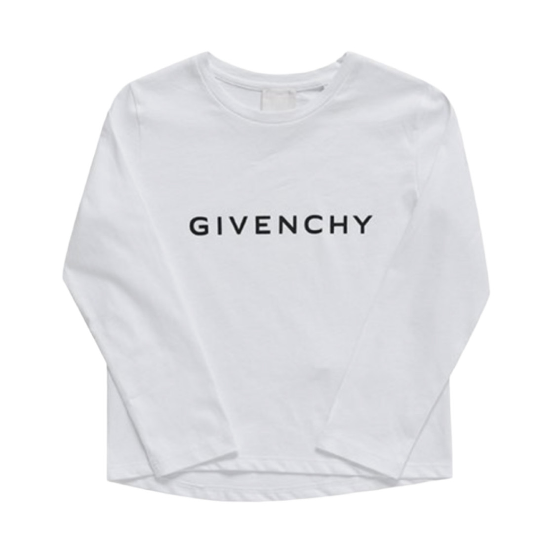 Givenchy Kids Long Sleeve Logo Print T-Shirt White