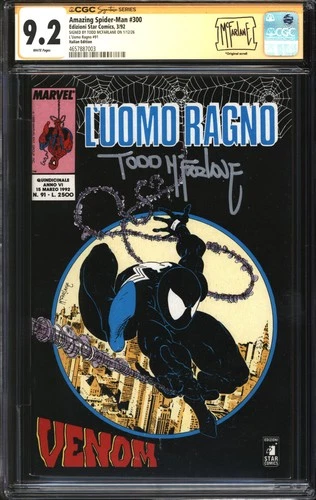 Amazing Spider-Man (1963) #300 Italian Edition CGC Signature Series 9.2 NM- Sign
