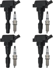 UF651 Ignition Coil & Spark Plugs Pack For Hyundai Tucson Elantra Kia Forte 9723