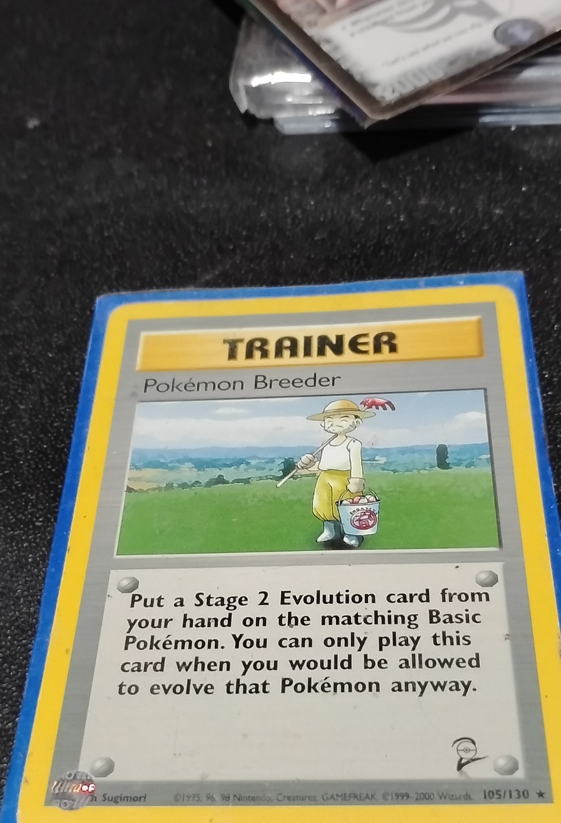 Pokemon Breeder 105/130 Base Set 2 Regular