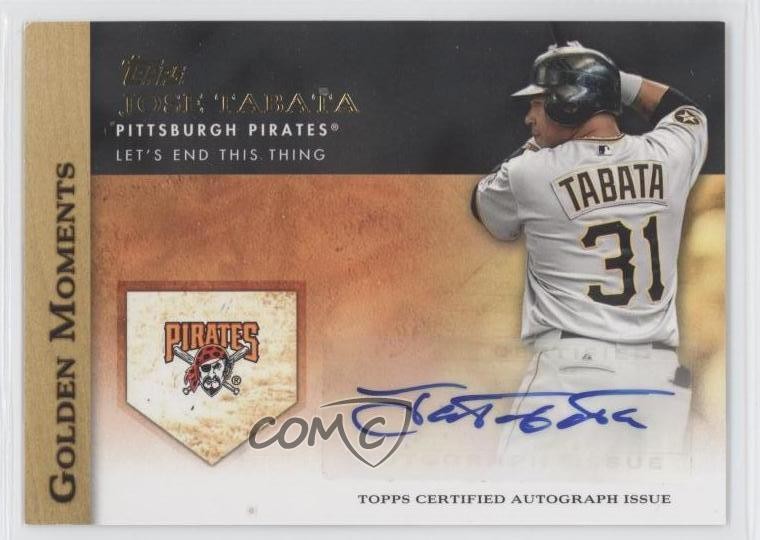 Jose Tabata #GMA-JTA 2012 Topps Baseball Golden Moments Autographs